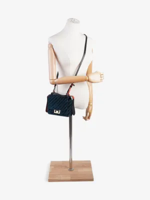 Givenchy Eden Flap Bag Blue Lasered Velvet Mini