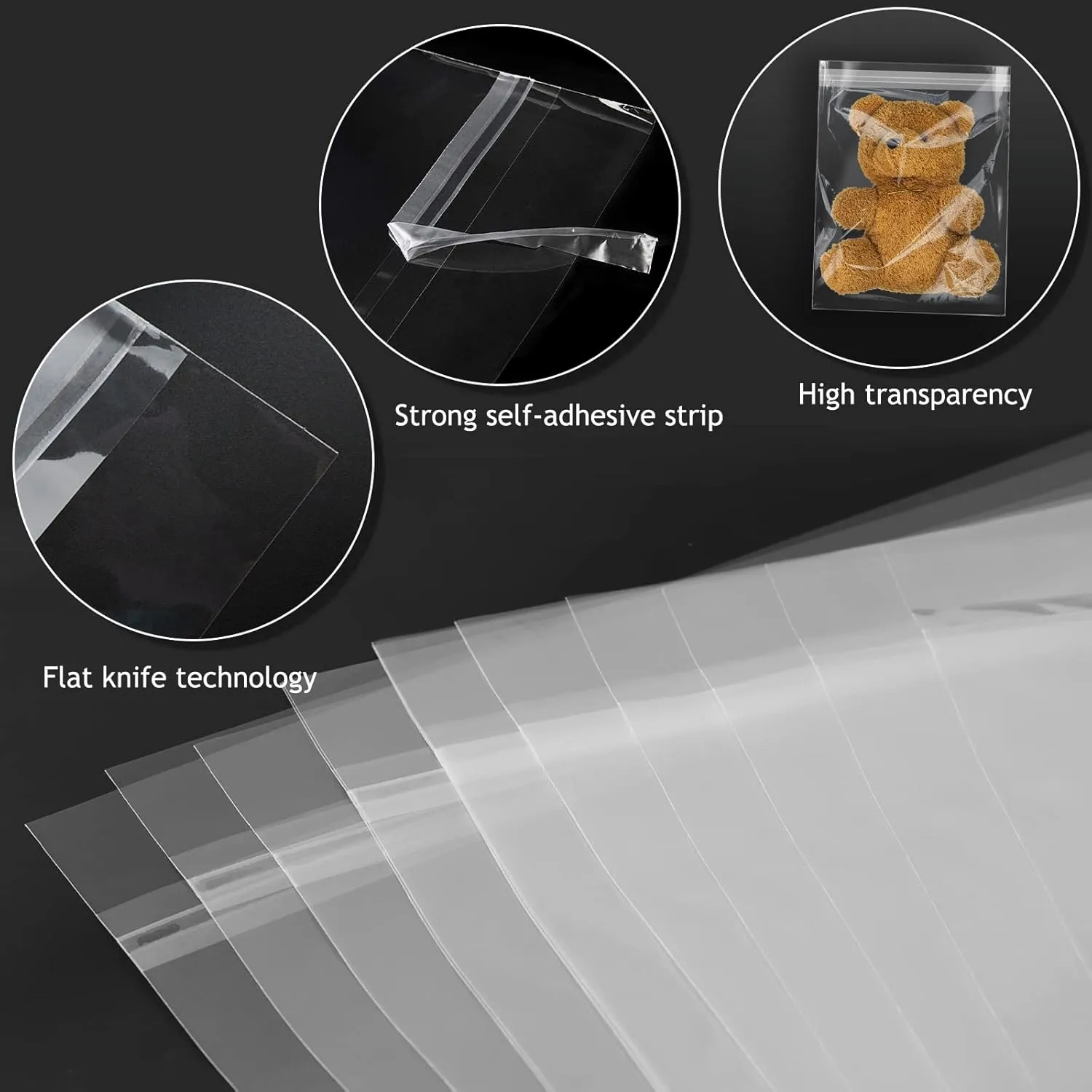 Golden State Art, 50 Pack Clear Bags for 18x24 Mats, Pictures, Acid-Free, 18 7/16" x 24 3/16"