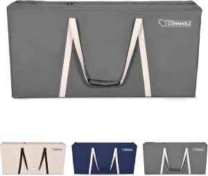 GoSports 4 x 2 ft Canvas Cornhole Carrying Case - Choose Navy Blue, Gray, or Natural - PRO Grade
