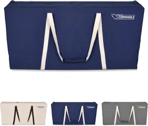 GoSports 4 x 2 ft Canvas Cornhole Carrying Case - Choose Navy Blue, Gray, or Natural - PRO Grade