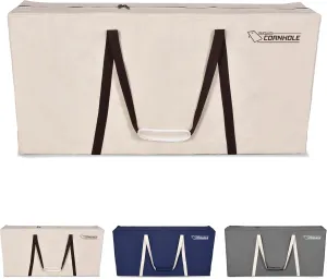 GoSports 4 x 2 ft Canvas Cornhole Carrying Case - Choose Navy Blue, Gray, or Natural - PRO Grade