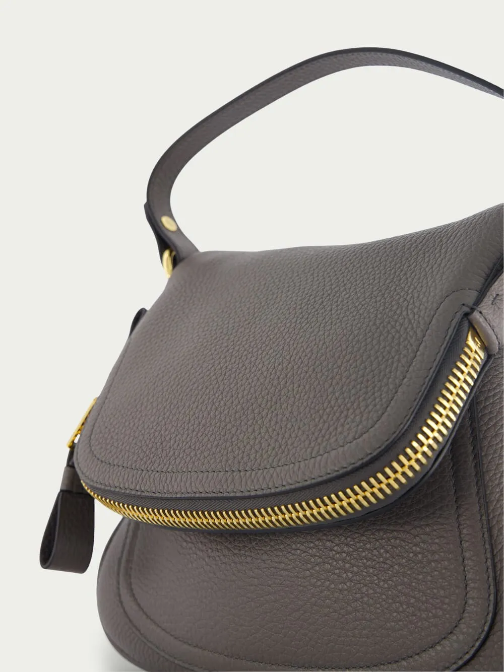 Grain Leather Jennifer Medium Double Strap Bag
