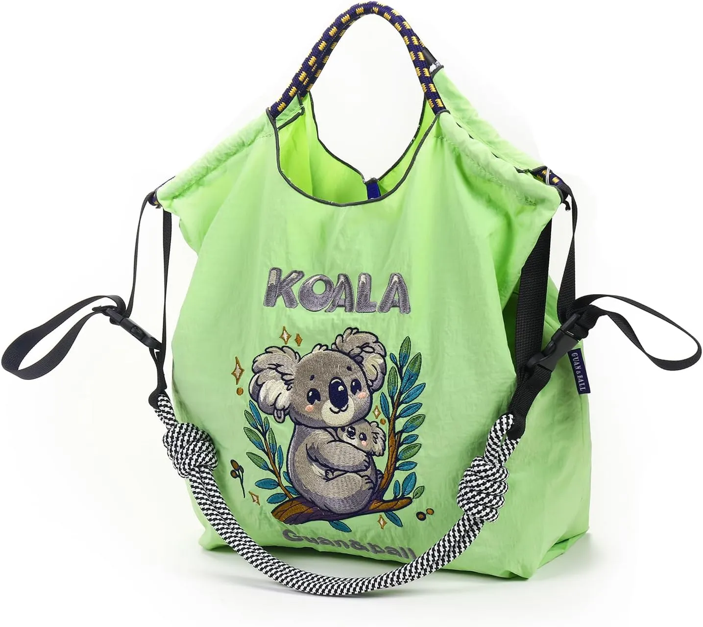 Guan&Ball Tote Bag for Women, Foldable Tote Bag With Large Shoulder strap Bag Handle Handbag for Travel, Work
