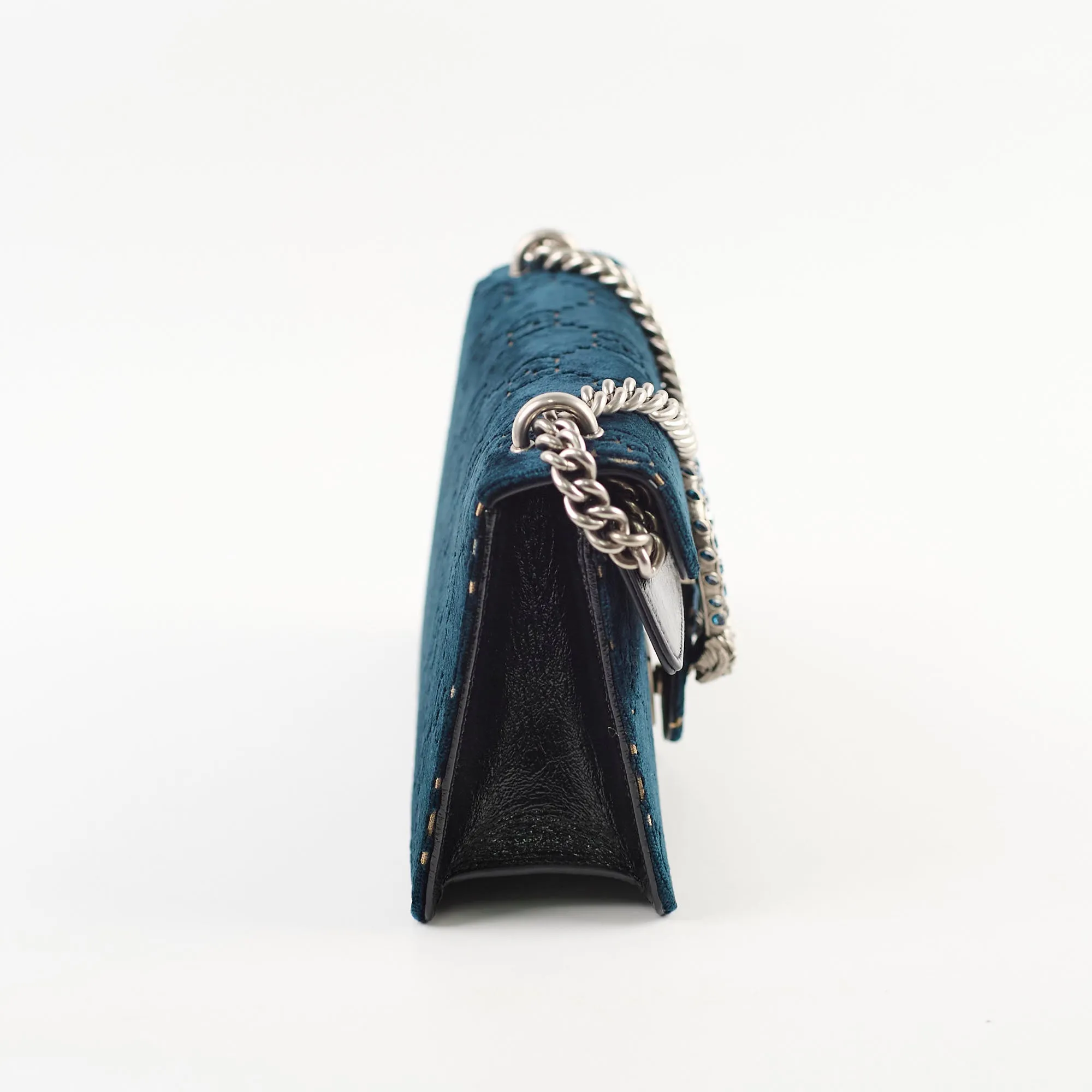 Gucci Dionysus Small Shoulder Bag Navy Velvet