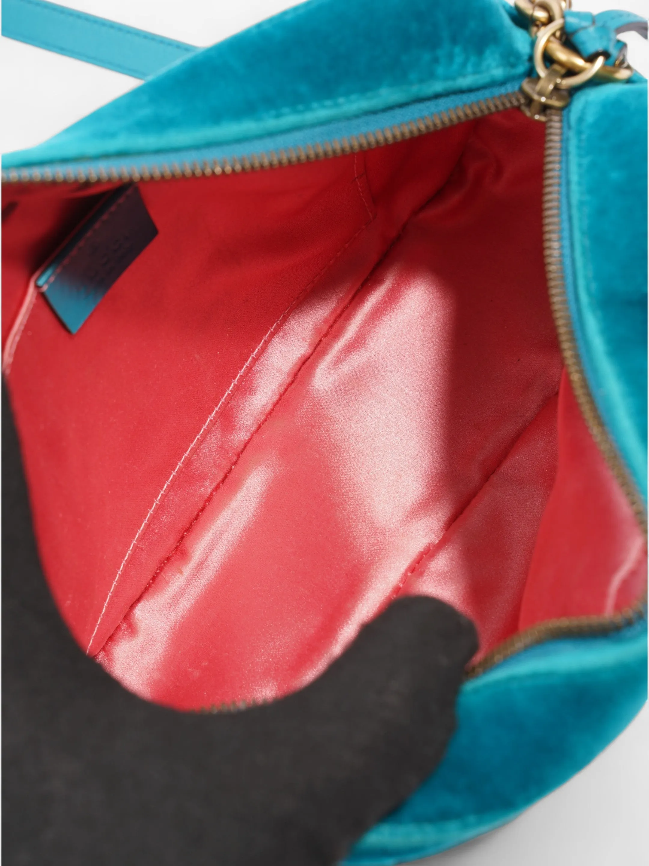 Gucci GG Marmont Blue Velvet Small