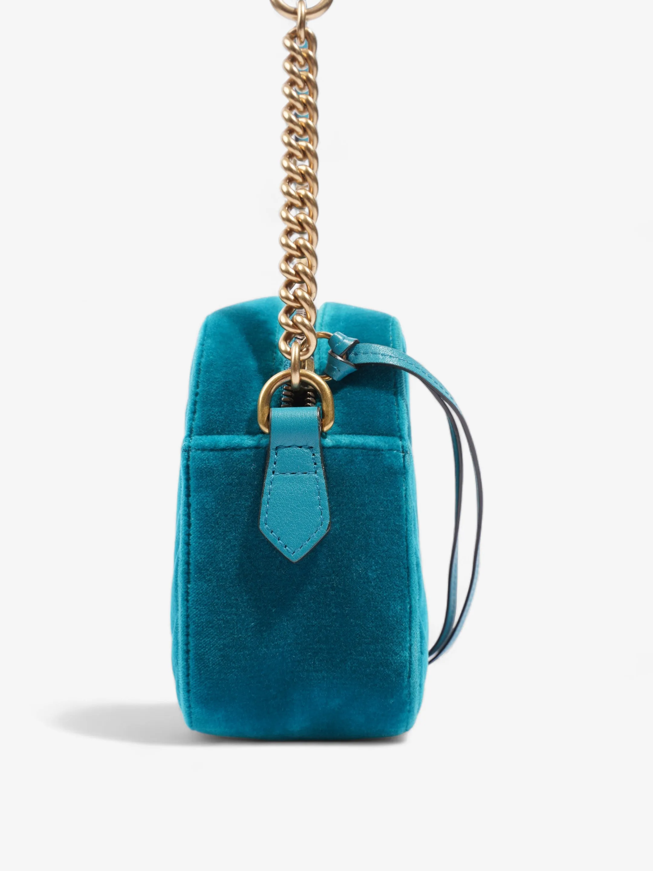 Gucci GG Marmont Blue Velvet Small