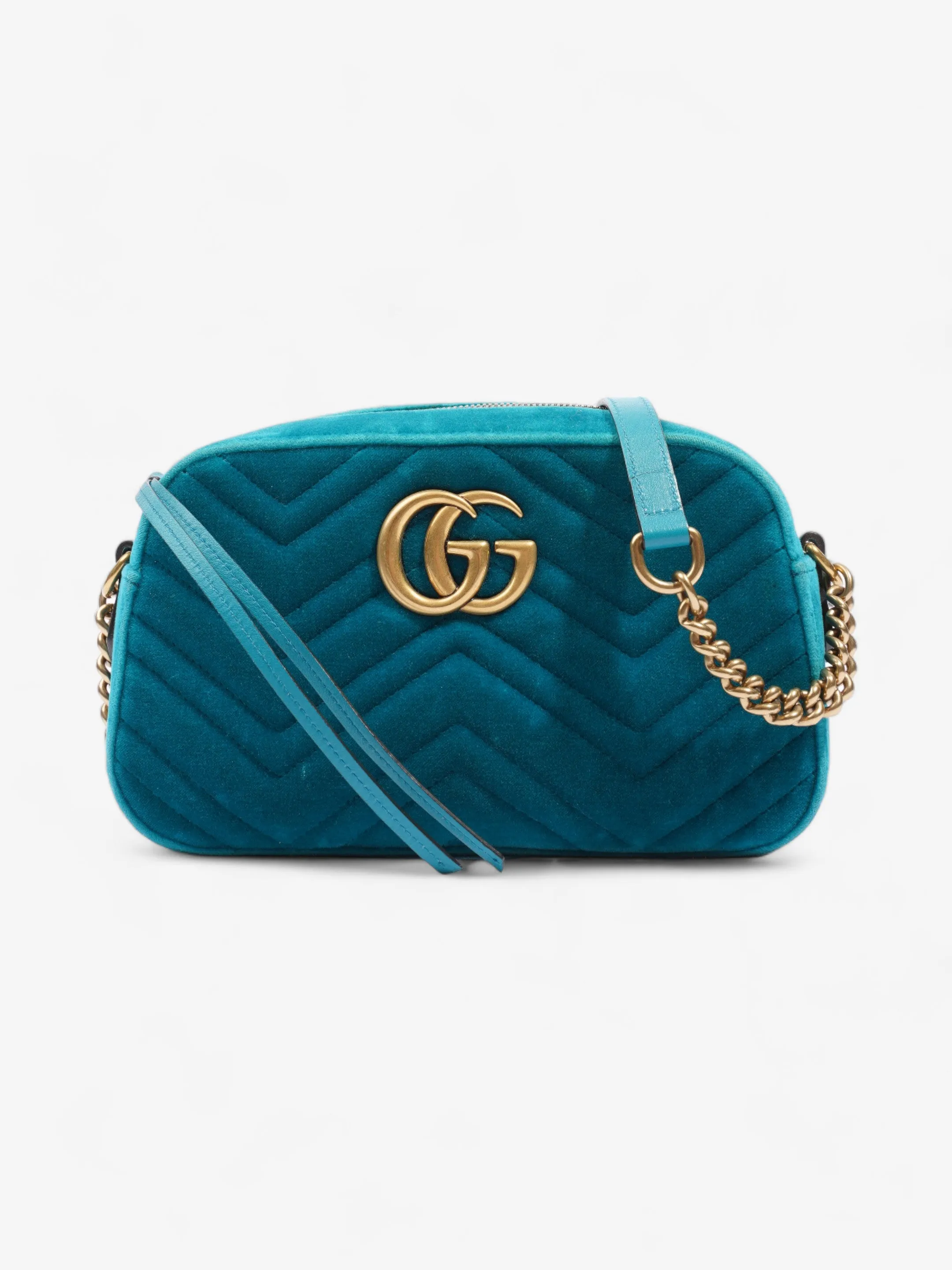Gucci GG Marmont Blue Velvet Small