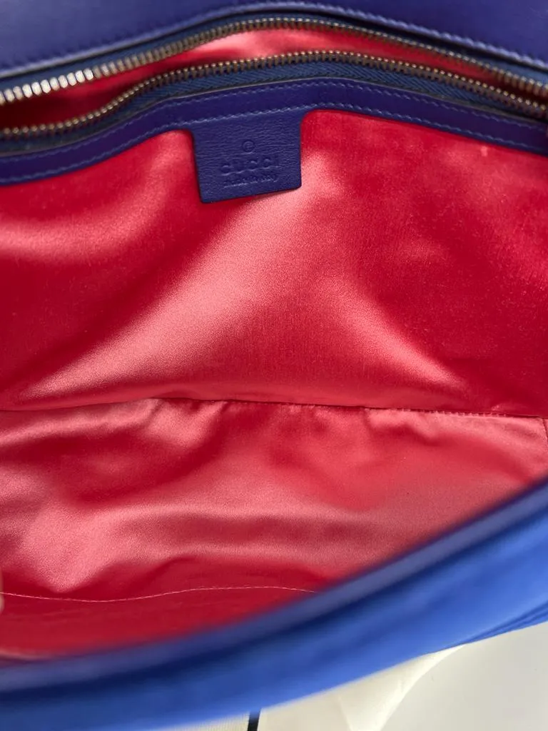 GUCCI GG MARMONT QUILTED VELVET SHOULDER BAG