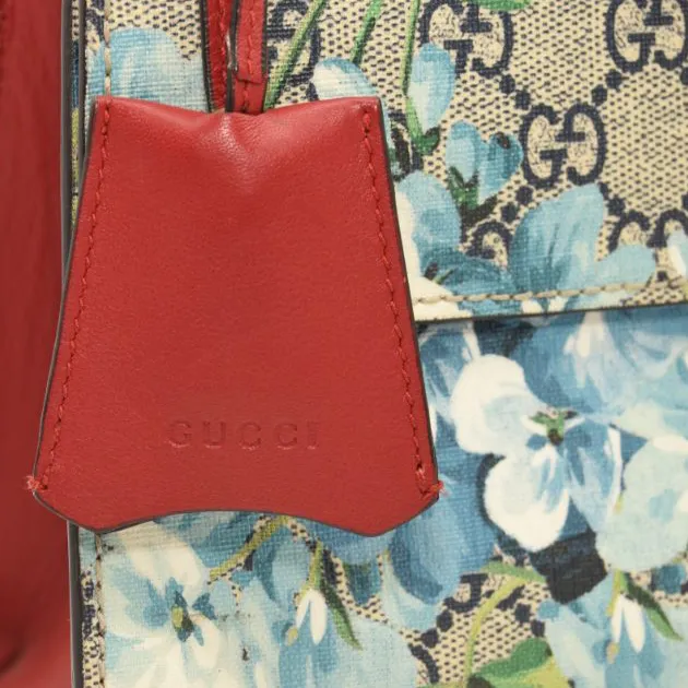 GUCCI GG Supreme Blooms Medium Padlock Shoulder Bag