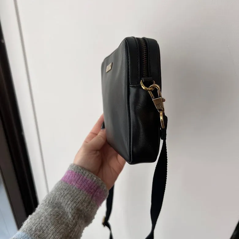 Gucci Leather Crossbody Bag AF742 in Black - Preloved Designer Handbag
