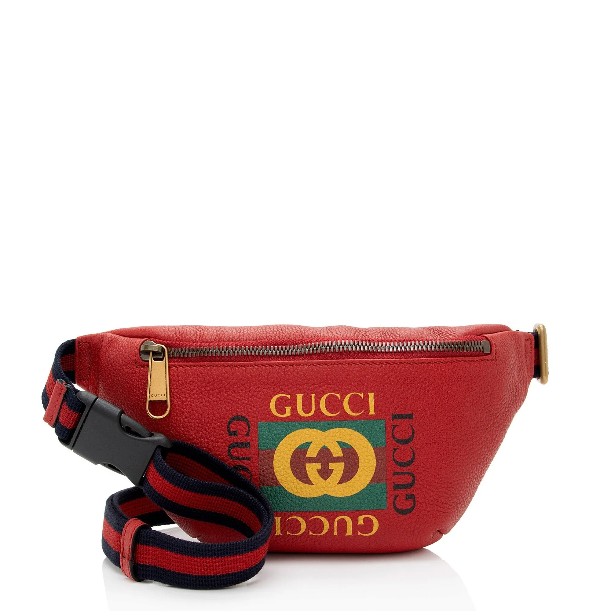 Gucci Leather Logo Belt Bag (SHF-hKYC3Q)