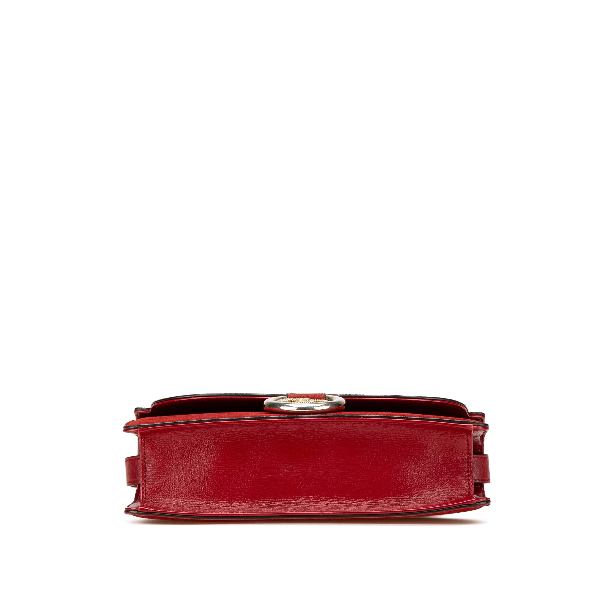 Gucci Small Suede GG Ring Torchon Crossbody