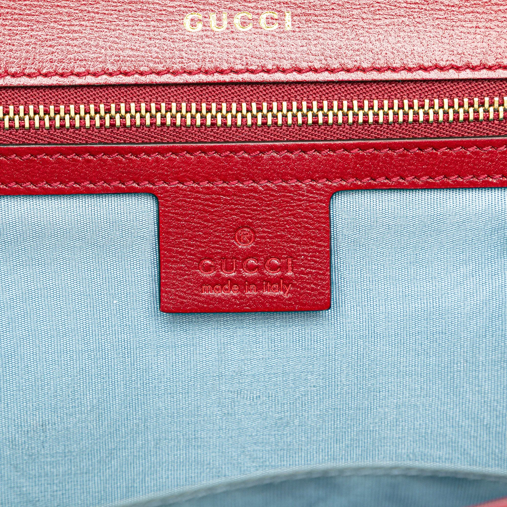 Gucci Small Suede GG Ring Torchon Crossbody