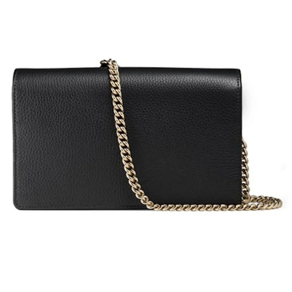 Gucci Soho Mini Black Round Light Gold Disco Zip Italy Leather Handbag Bag New