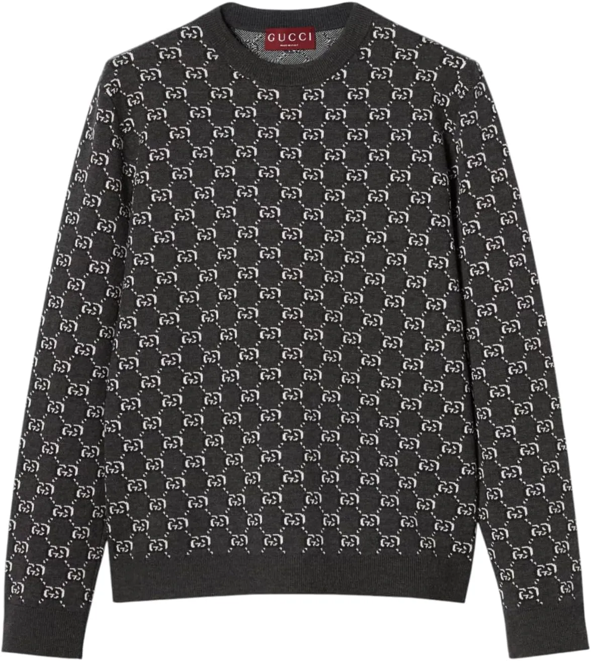Gucci Wool Jacquard Sweater with GG Shadow