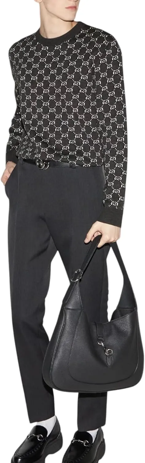 Gucci Wool Jacquard Sweater with GG Shadow
