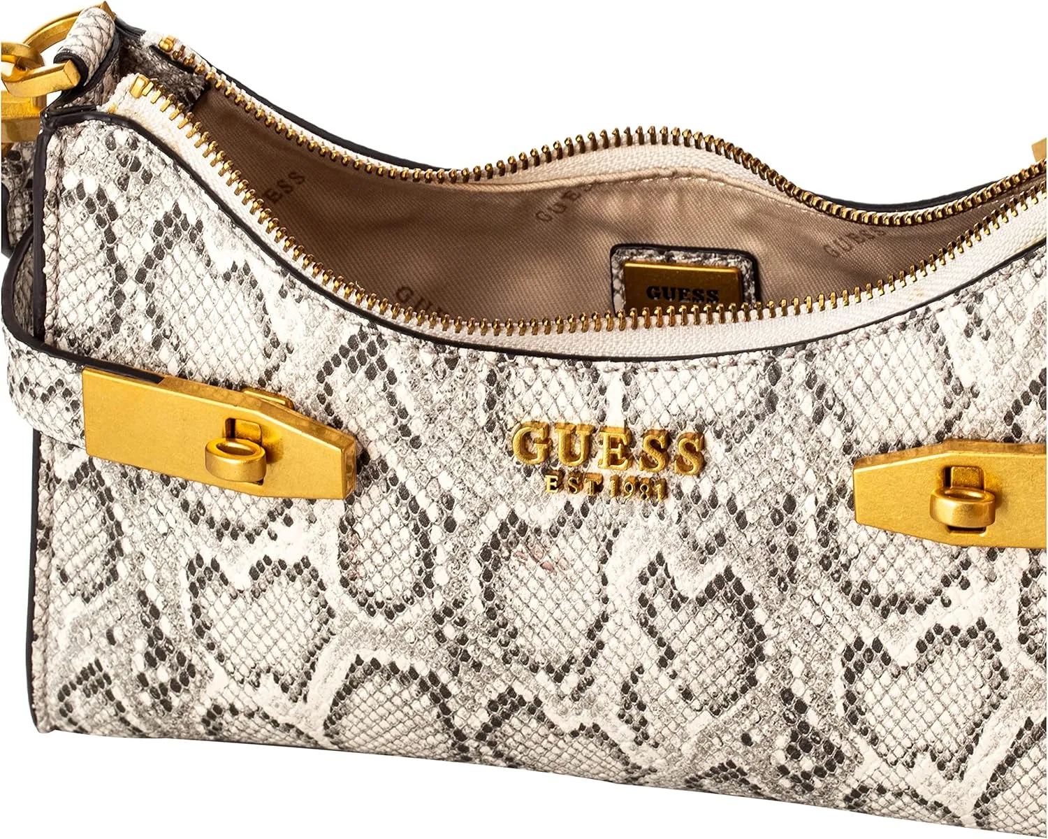 GUESS Zadie Logo Top Zip Shoulder Bag