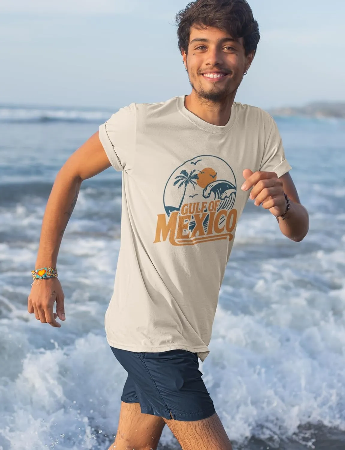Gulf of Mexico Forever T-Shirt, Vintage Beach Tee, Summer Shirt, Retro Travel Vacation Coastal Art Tee - Meandering Annie