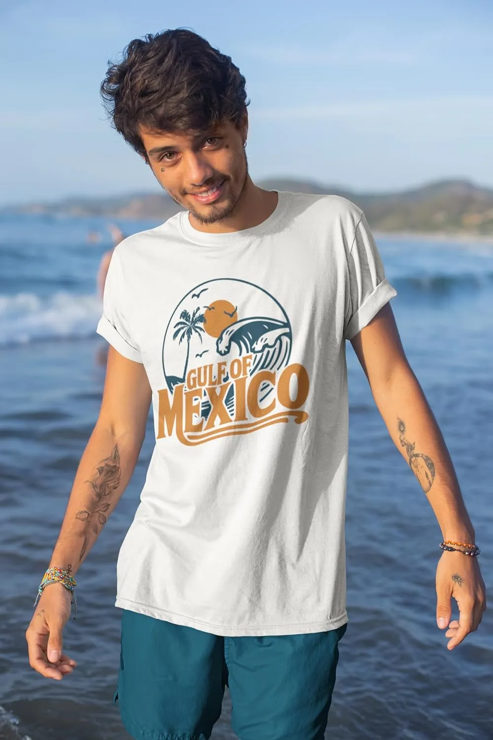 Gulf of Mexico Forever T-Shirt, Vintage Beach Tee, Summer Shirt, Retro Travel Vacation Coastal Art Tee - Meandering Annie