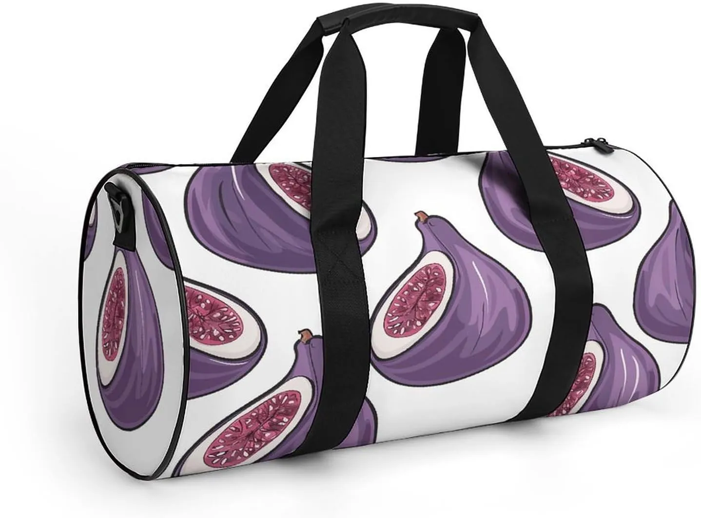 Gym Bag for Men Women Fig Art Pattern Duffel Bag Overnight Bag with Compartment Gym Sackpac