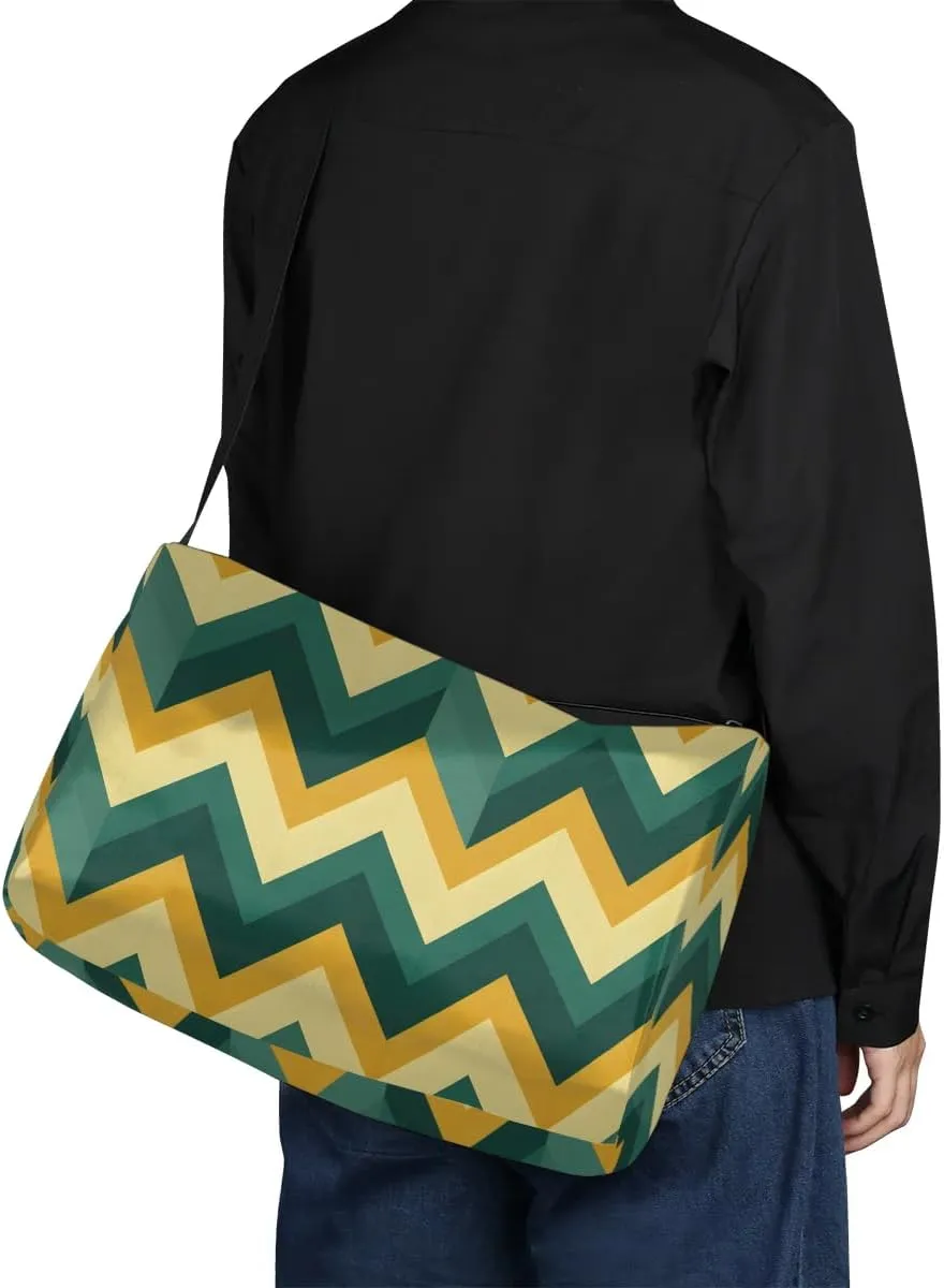 Gym Bags for Men 14.8 Inch Lightweight Carry On Bags for Airplanes Waterproof Duffle Bag for Travel, Art GeometryPattern