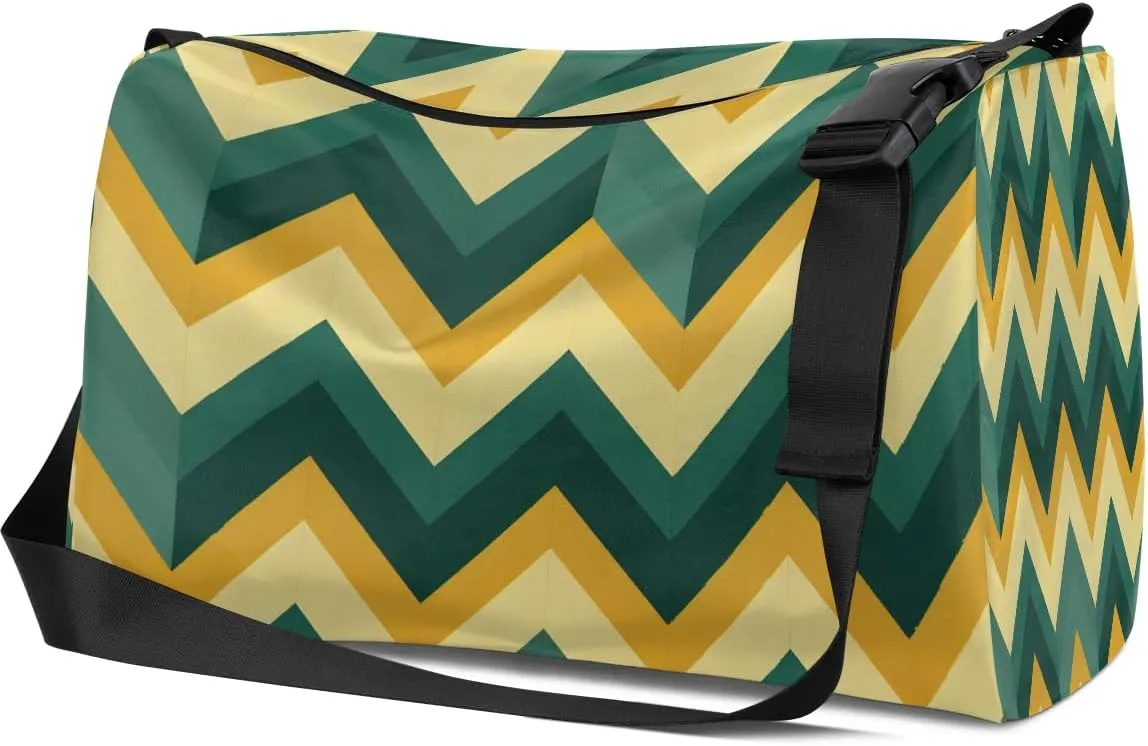 Gym Bags for Men 14.8 Inch Lightweight Carry On Bags for Airplanes Waterproof Duffle Bag for Travel, Art GeometryPattern