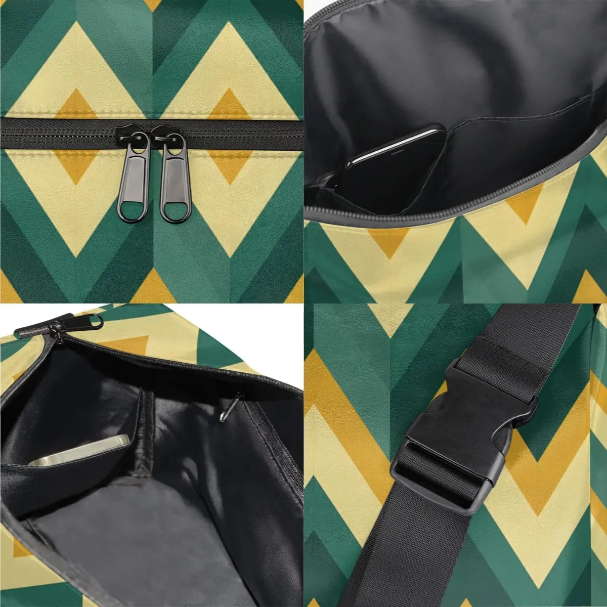 Gym Bags for Men 14.8 Inch Lightweight Carry On Bags for Airplanes Waterproof Duffle Bag for Travel, Art GeometryPattern