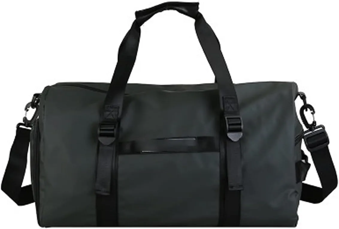 Gym Sport Men Waterproof Oxford Handbag Big Travel Luggage Duffel For Women Sports Bag With Shoe Compartment (Champagne)