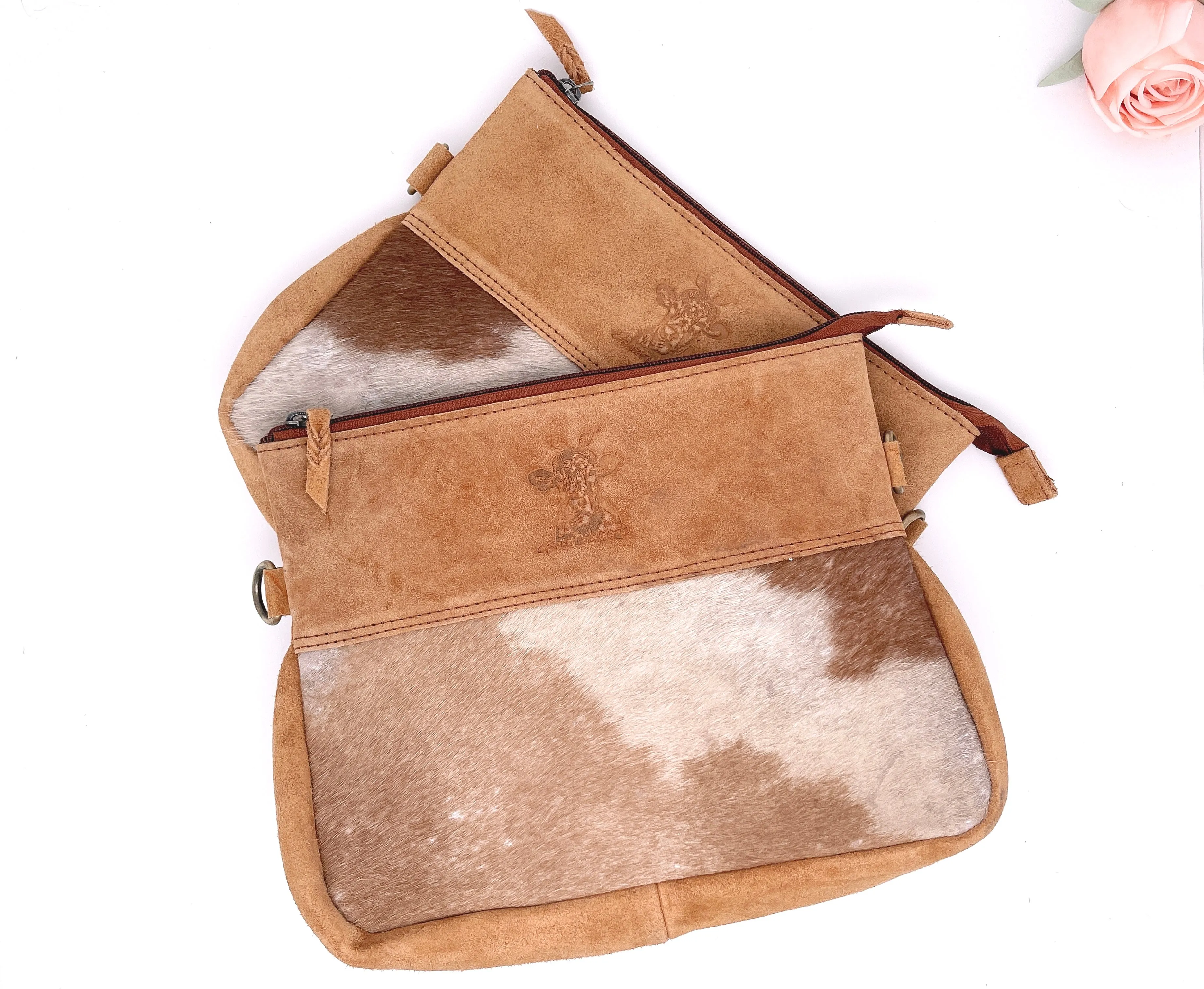 Handmade Cowhide Leather Crossbody