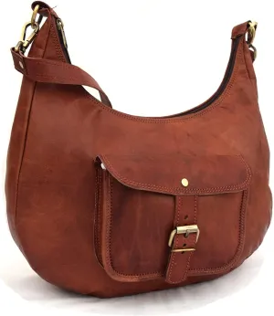 Handmade Vintage Leather Tote Bag Ladies Handbag Purse Carryall Shoulder Bags Medium