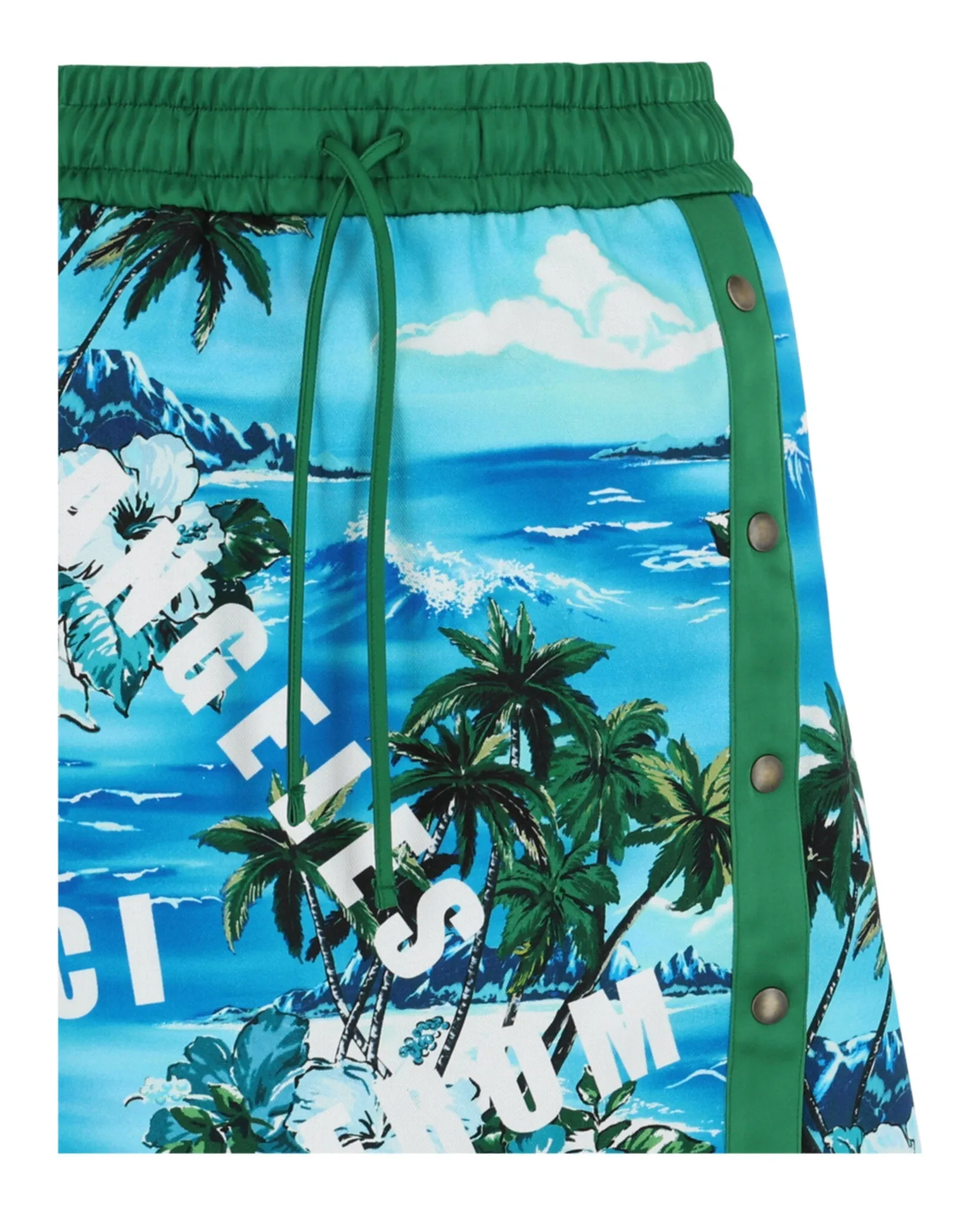 Hawaiian Printed Knee-Length Skirt