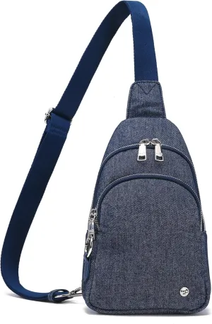 Haytijoe Crossbody Bags for Women Leather Sling Bag Anti-theft Cross Body Bag Travel Sling Purse Chest Bags Fanny Packs