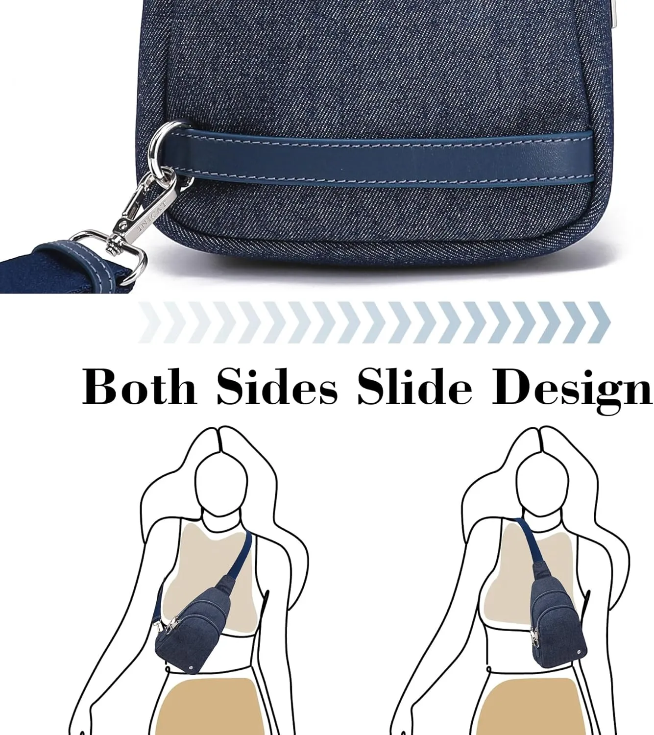Haytijoe Crossbody Bags for Women Leather Sling Bag Anti-theft Cross Body Bag Travel Sling Purse Chest Bags Fanny Packs