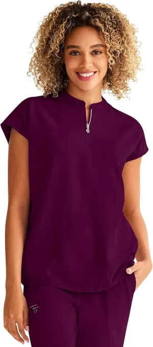 Healing Hands Women Medical Scrub Top Sandy Top with 2 Pockets, Moisture Wicking, 360° Stretch and Recycled Fiber - 2286