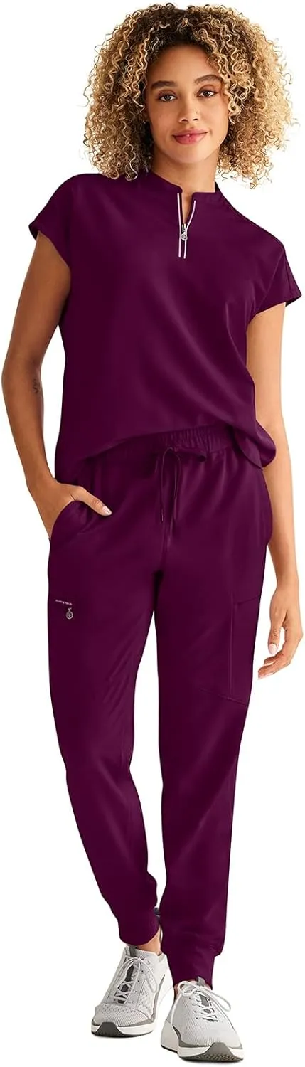 Healing Hands Women Medical Scrub Top Sandy Top with 2 Pockets, Moisture Wicking, 360° Stretch and Recycled Fiber - 2286