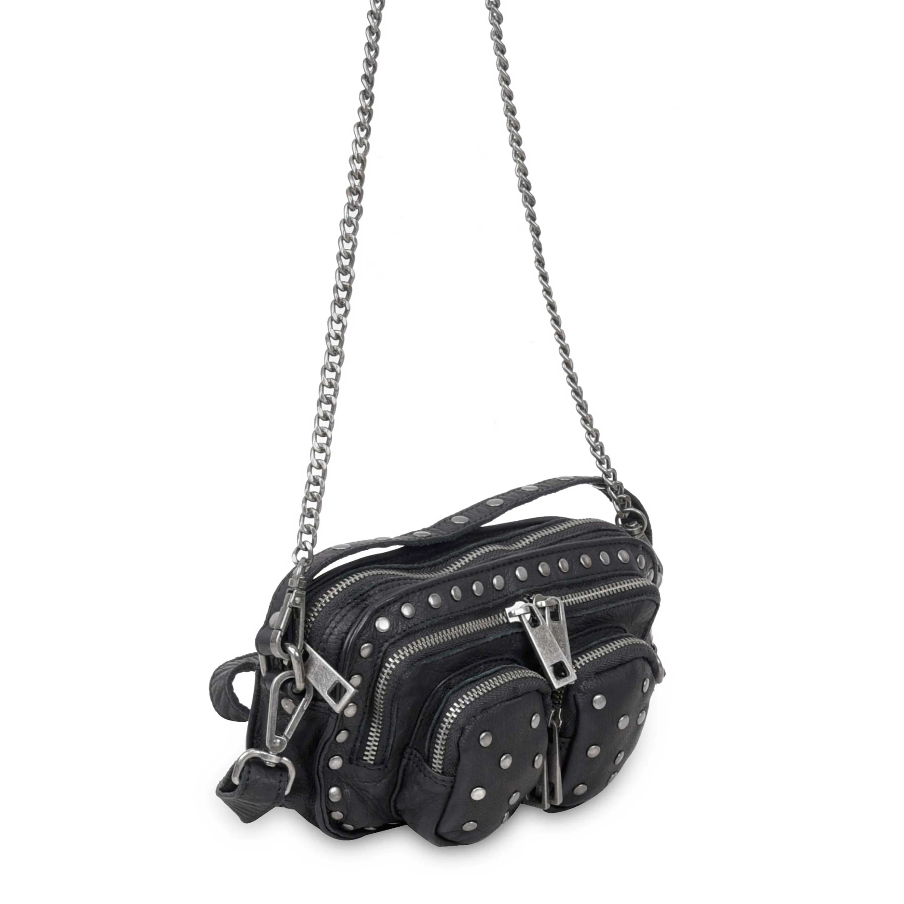 Helena Rivet Washed Black w. Antique Silver