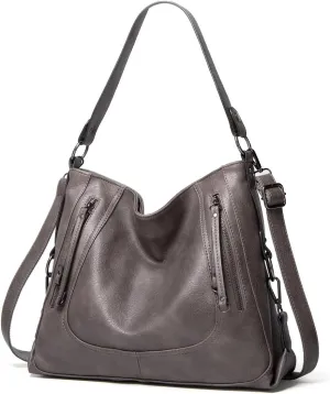 Hobo Purses and Handbags for Women Shoulder Bag Large PU Leather Crossbody Bags Tote