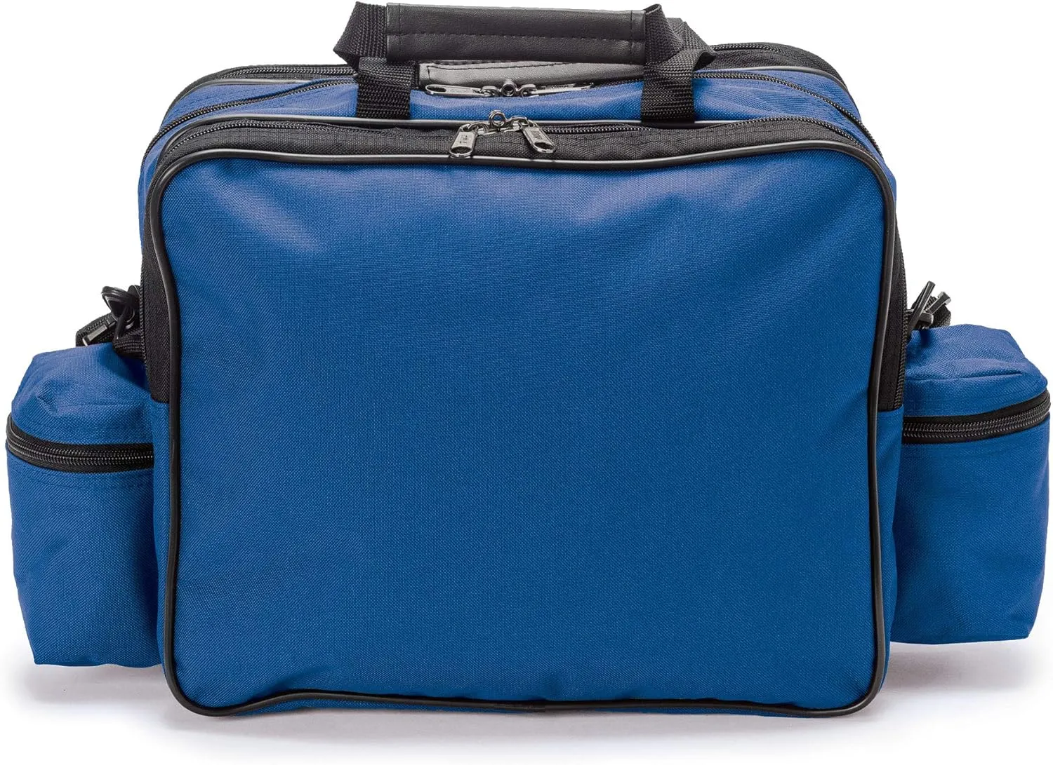 Hopkins Medical Products Mark V Shoulder Bag, HIPAA Compliant Lockable Zippers, Adjustable Straps and Reinforced Bottom, Fold-Down Compartment for Easy Access, 13x11.25x7.5in, Royal Blue