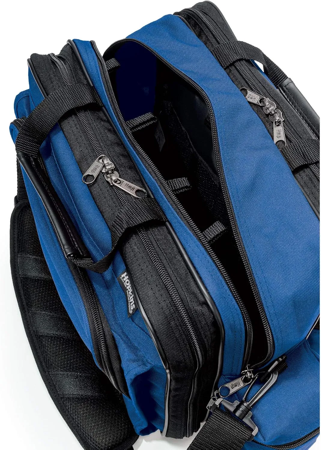 Hopkins Medical Products Mark V Shoulder Bag, HIPAA Compliant Lockable Zippers, Adjustable Straps and Reinforced Bottom, Fold-Down Compartment for Easy Access, 13x11.25x7.5in, Royal Blue