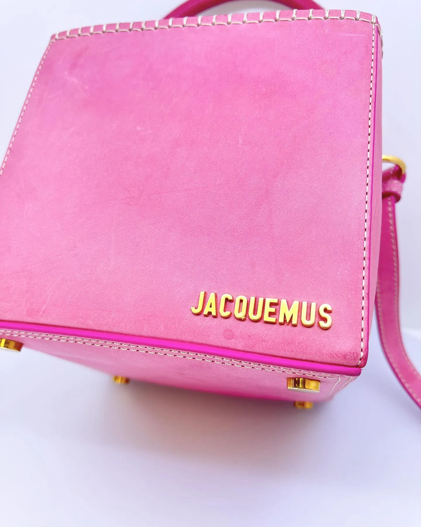 JACQUEMUS LE SEAU CARRÉ CUBE BAG