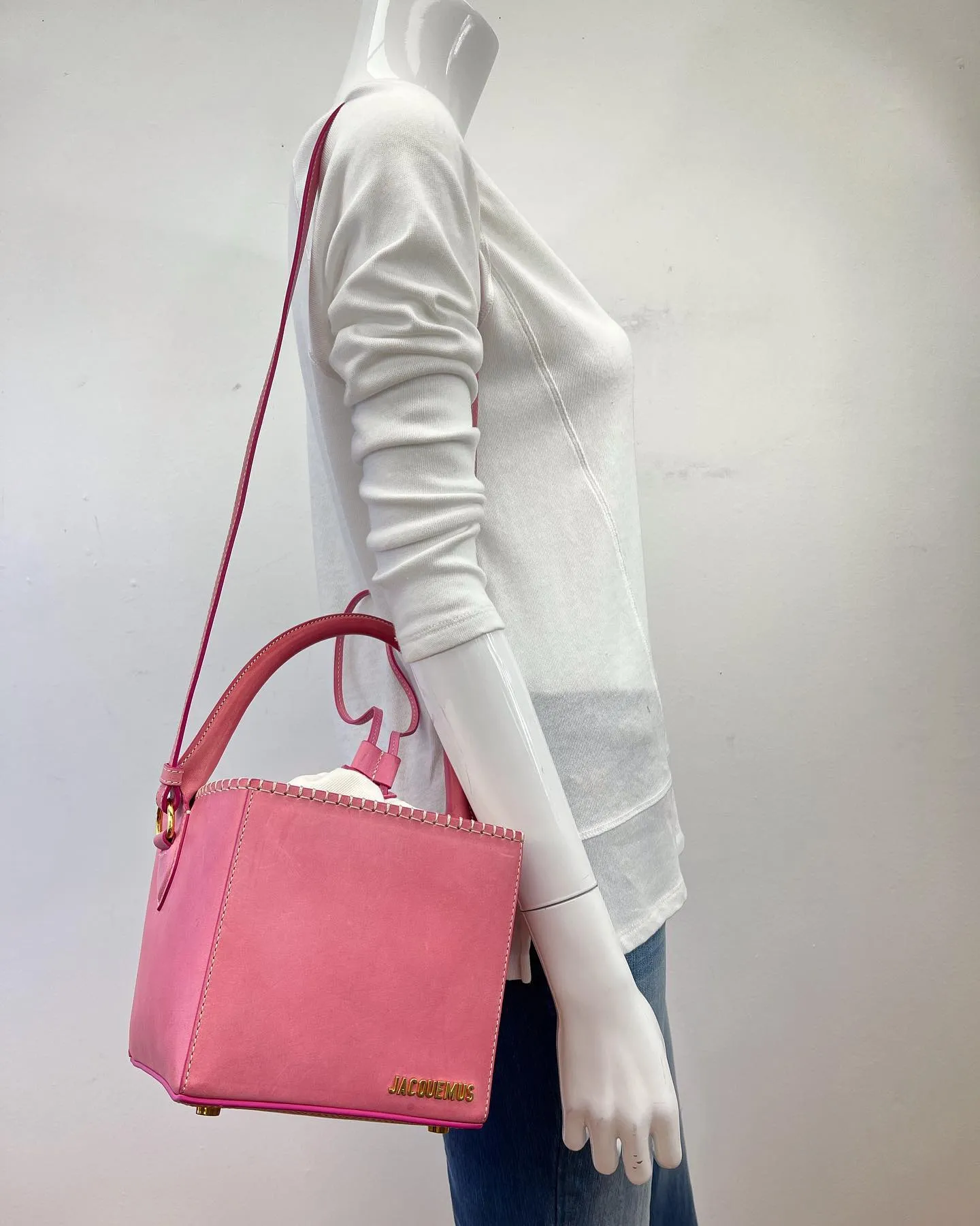 JACQUEMUS LE SEAU CARRÉ CUBE BAG