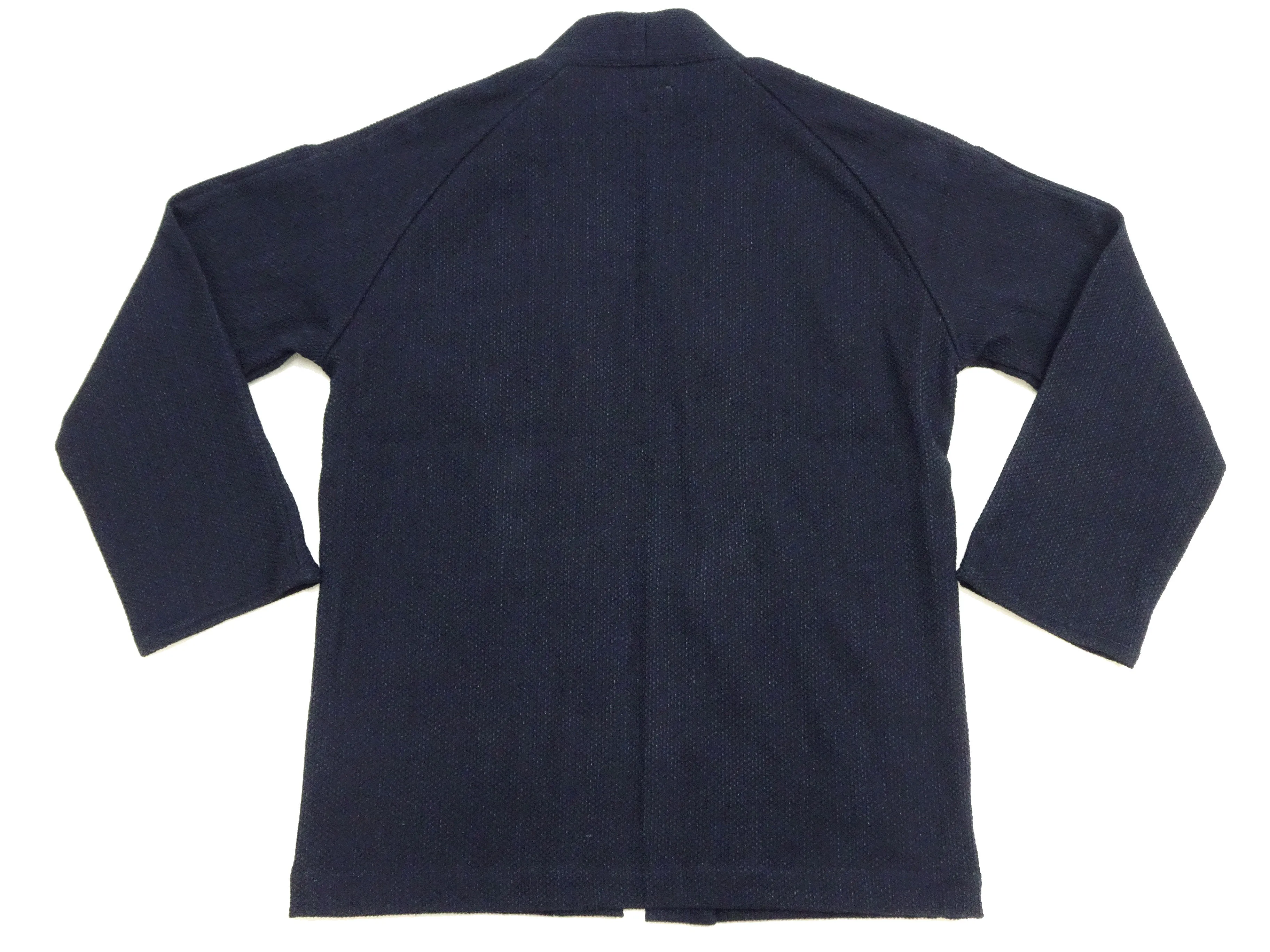Japan Blue Jeans Indigo Sashiko Jacket Men's Casual Japanese Kimono-Style Haori Lightweight Layering Outerwear JBOT1305 One-Wash One-Size-Fits-Most For Men