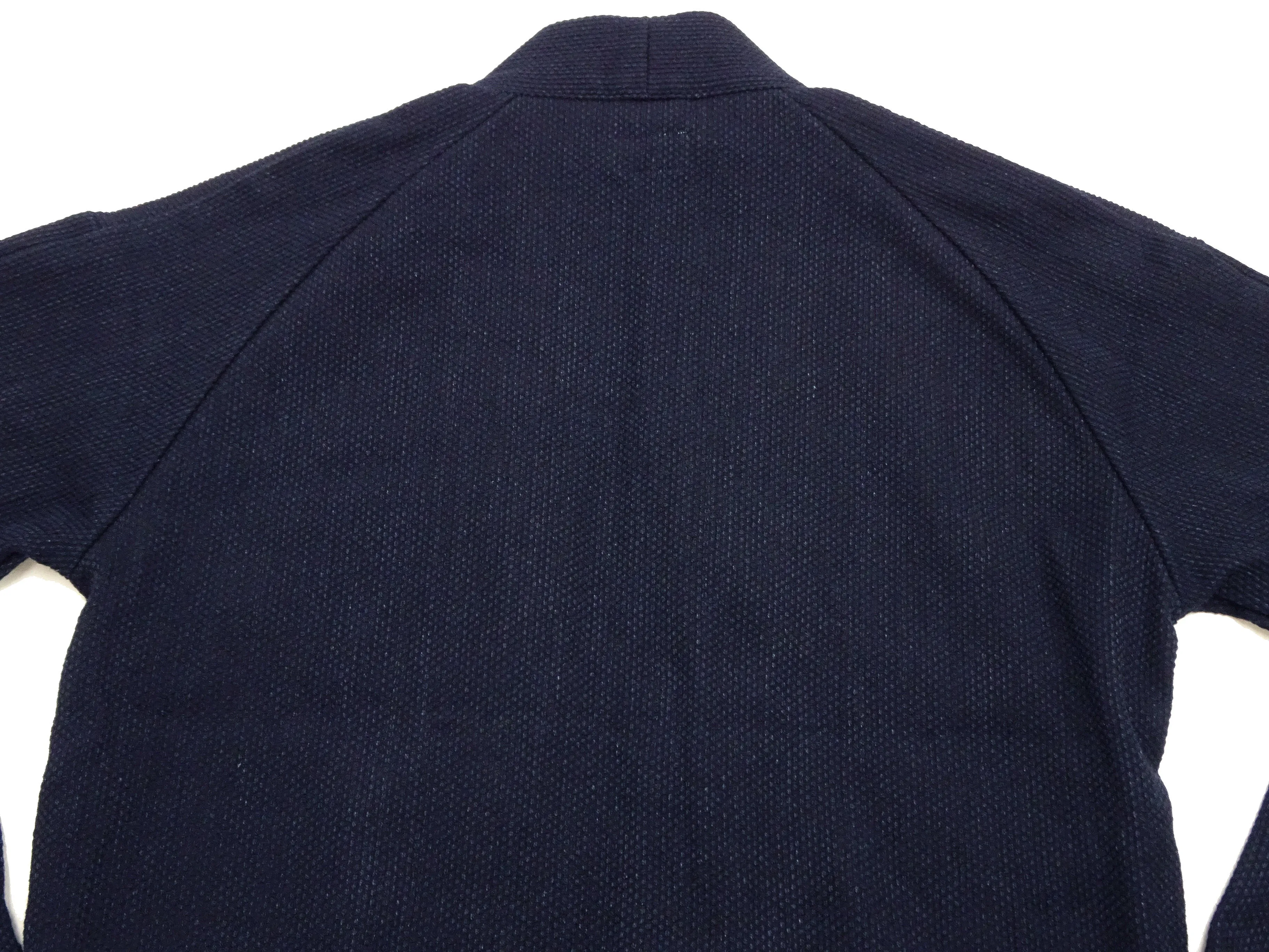 Japan Blue Jeans Indigo Sashiko Jacket Men's Casual Japanese Kimono-Style Haori Lightweight Layering Outerwear JBOT1305 One-Wash One-Size-Fits-Most For Men