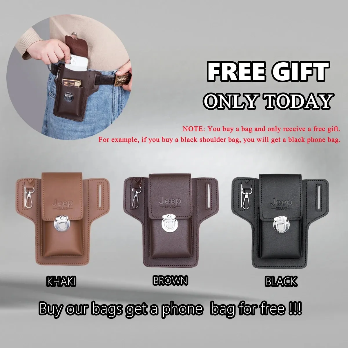 JEEP BULUO High Quality Split Leather Shoulder Crossbody Bag Men Chest Bags For Young Man Famous Brand Sling Bags