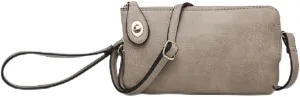JEN & CO. Kendall Crossbody Bag for Women - Vegan Leather Wristlet Purse, Small Purses for Party, Clutch Bags