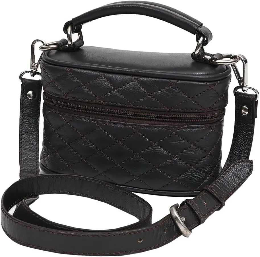 Jewelry Case Genuine Leather Women Bag Western Handbag Purse