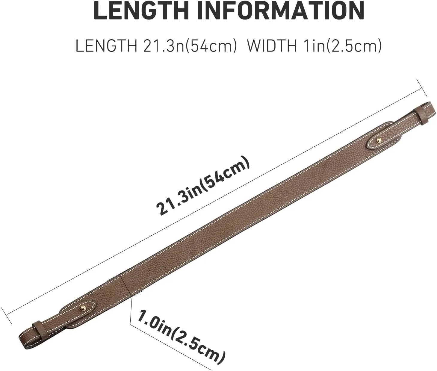 jiesinlov Genuine Leather Shoulder Bag Straps Replacement for Picotin Handbags (Gold Taupe-S)