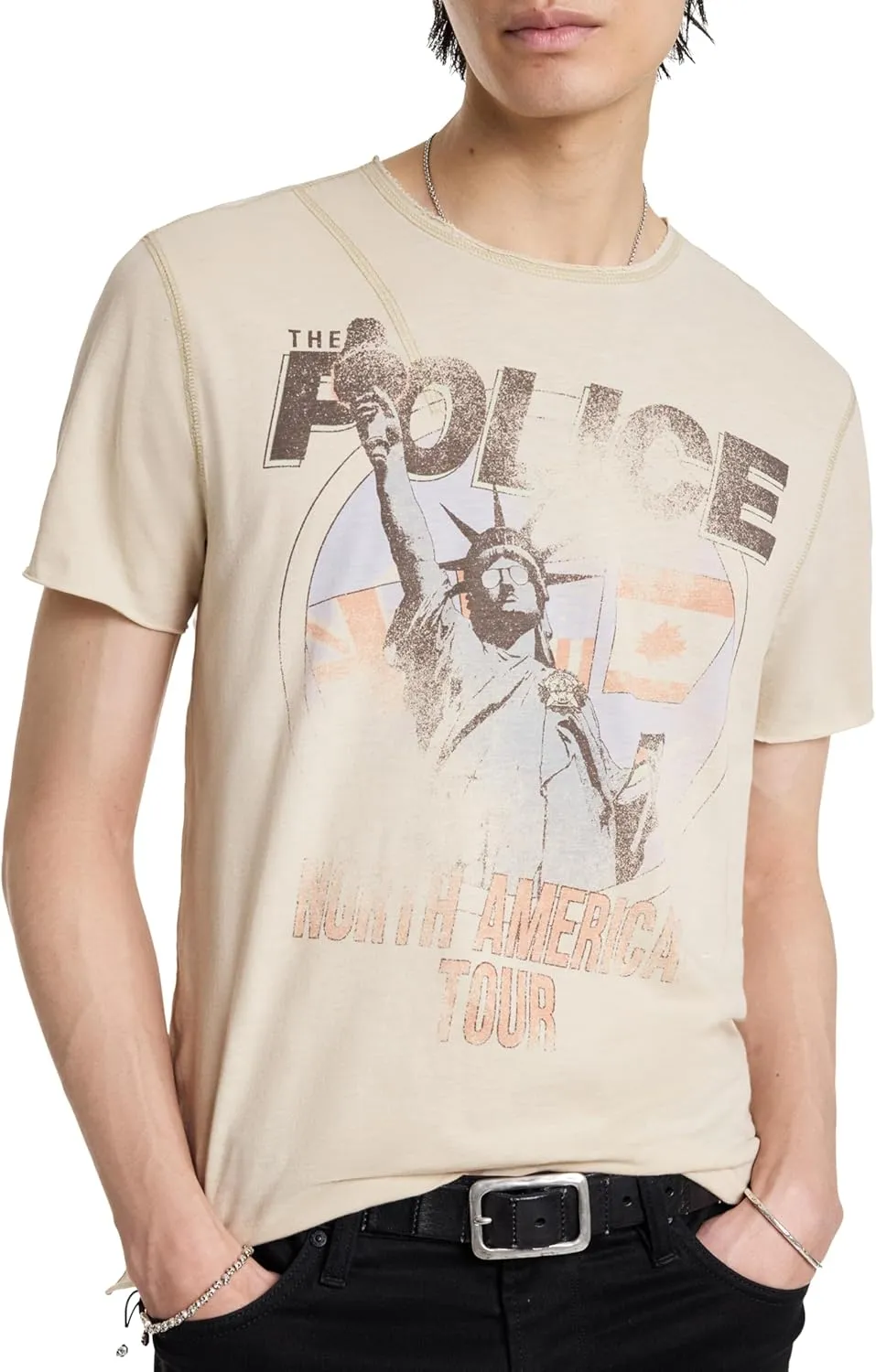 John Varvatos Men's The Police Tour Tee