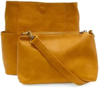 Joy Susan Side-Pocket Bucket Bag: Kayleigh Crossbody