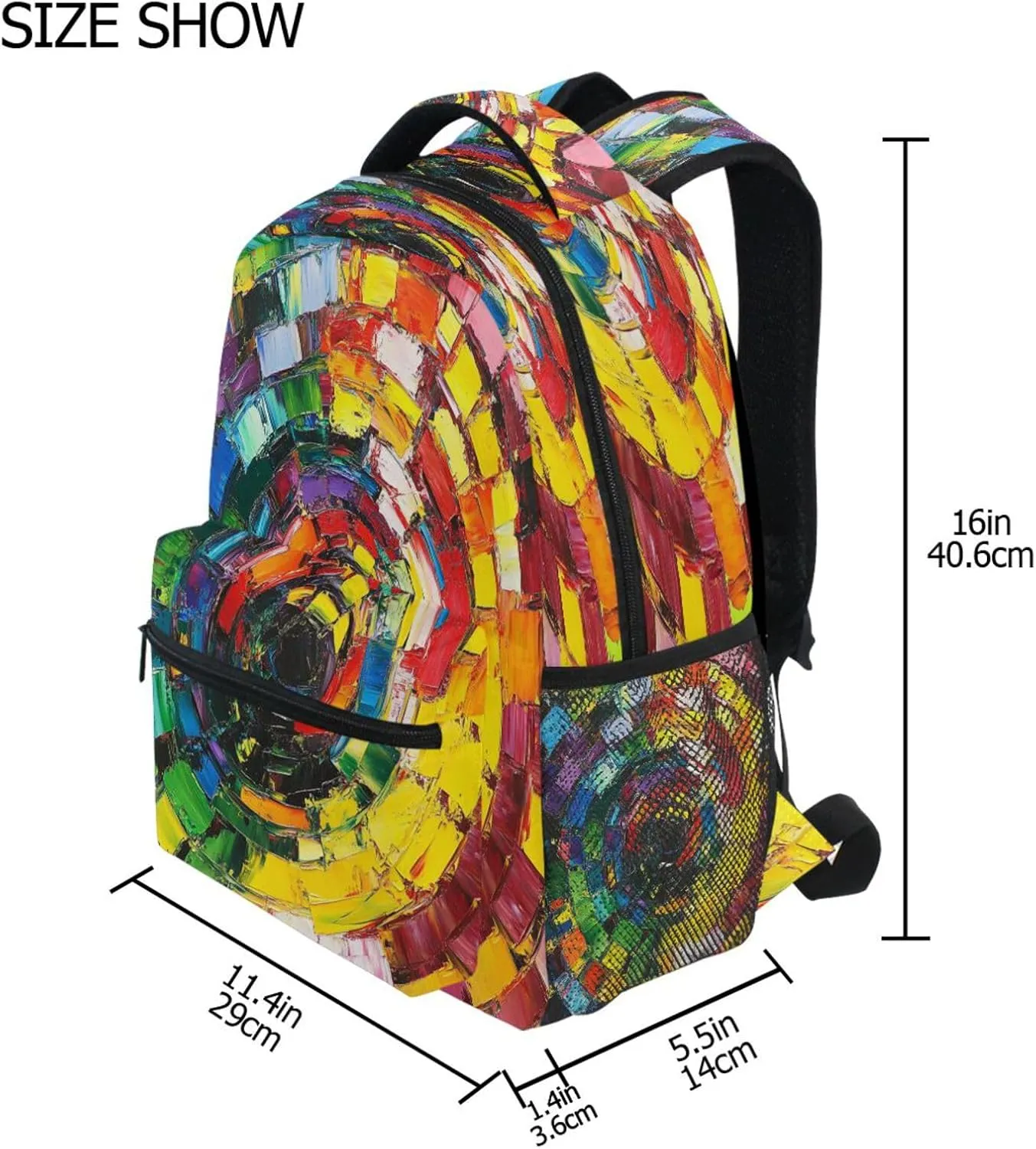 JSTEL Kid Graffiti Art Backpack,Elementary School Backpack Graffiti Art Kid Bookbag for Boy Girl Ages 5 to 13,017